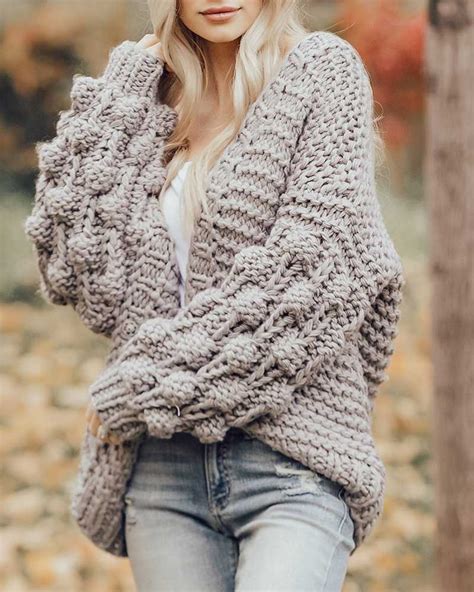 oversized cable knit sweater pattern